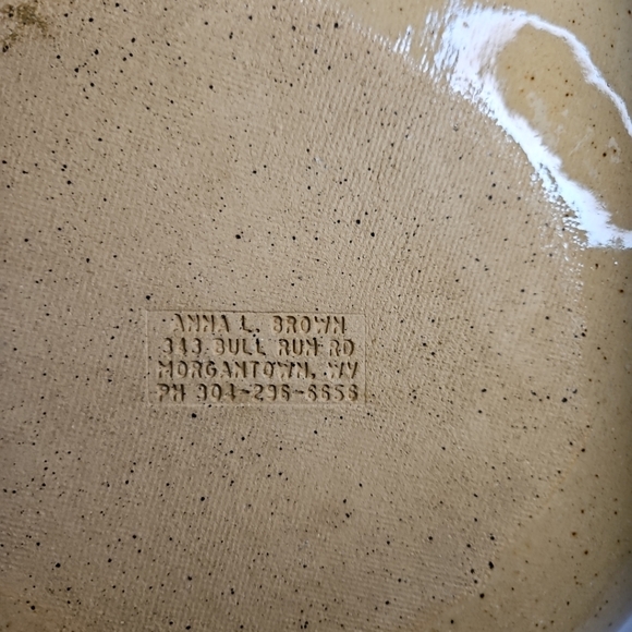 Studio art pottery bowl - Picture 4 of 8